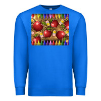 True Royal Teacher Crayons And Apples Premium Sweatshirt - LillyAllenDesigns