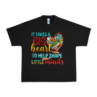 Black big heart to help shape little minds tbw Urban Heavy Tee - texasbilliewilder
