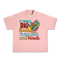 Salmon big heart to help shape little minds tbw Urban Heavy Tee - texasbilliewilder