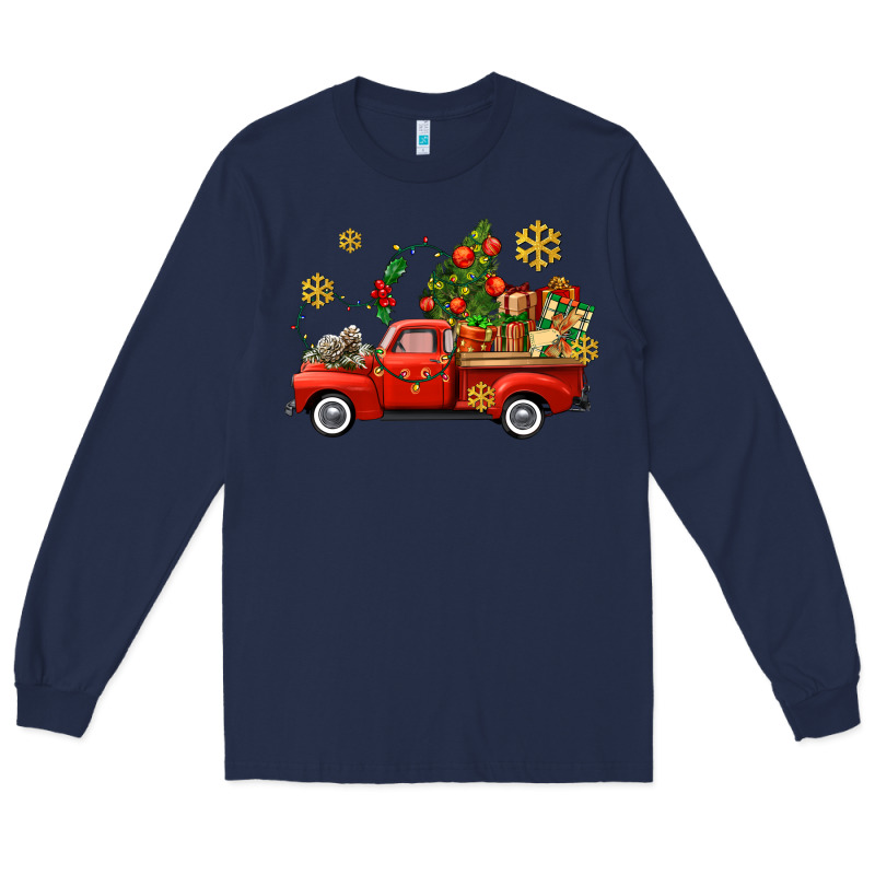 Christmas Truck Long Sleeve Tee by AdoDesignShop | Teevron
