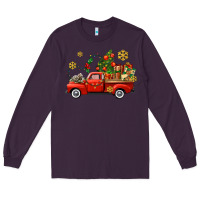 Plum Christmas truck Long Sleeve Tee - AdoDesignShop