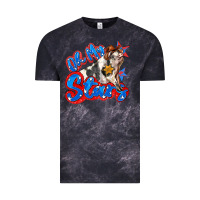 Cloud Black oh my stars pig Vintage Tee - Zillion Design Studio
