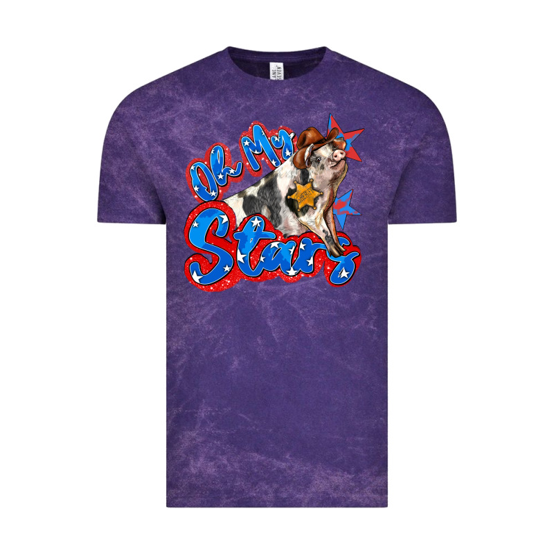 Oh My Stars Pig Vintage Tee by Zillion Design Studio | Teevron