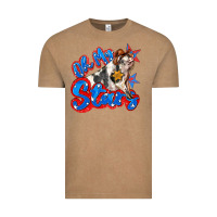 Vintage Coffee oh my stars pig Vintage Tee - Zillion Design Studio