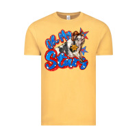 Vintage Mustard oh my stars pig Vintage Tee - Zillion Design Studio