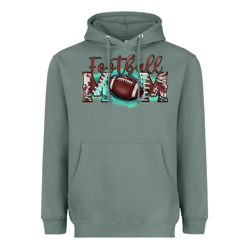 Football Mom Heavyweight Hoodie by BarkalooDesign | Teevron