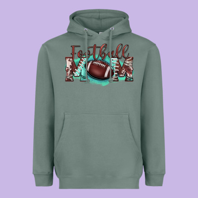 Football Mom Heavyweight Hoodie Designed By Barkaloodesign