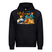 Black Welcome Fall With Crow Urban Hoodie - LillyAllenDesigns