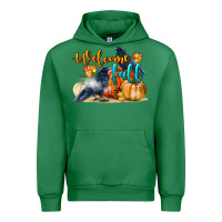 Emerald Welcome Fall With Crow Urban Hoodie - LillyAllenDesigns