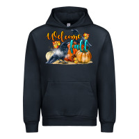 Navy Welcome Fall With Crow Urban Hoodie - LillyAllenDesigns