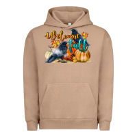 Pigment Burro Welcome Fall With Crow Urban Hoodie - LillyAllenDesigns