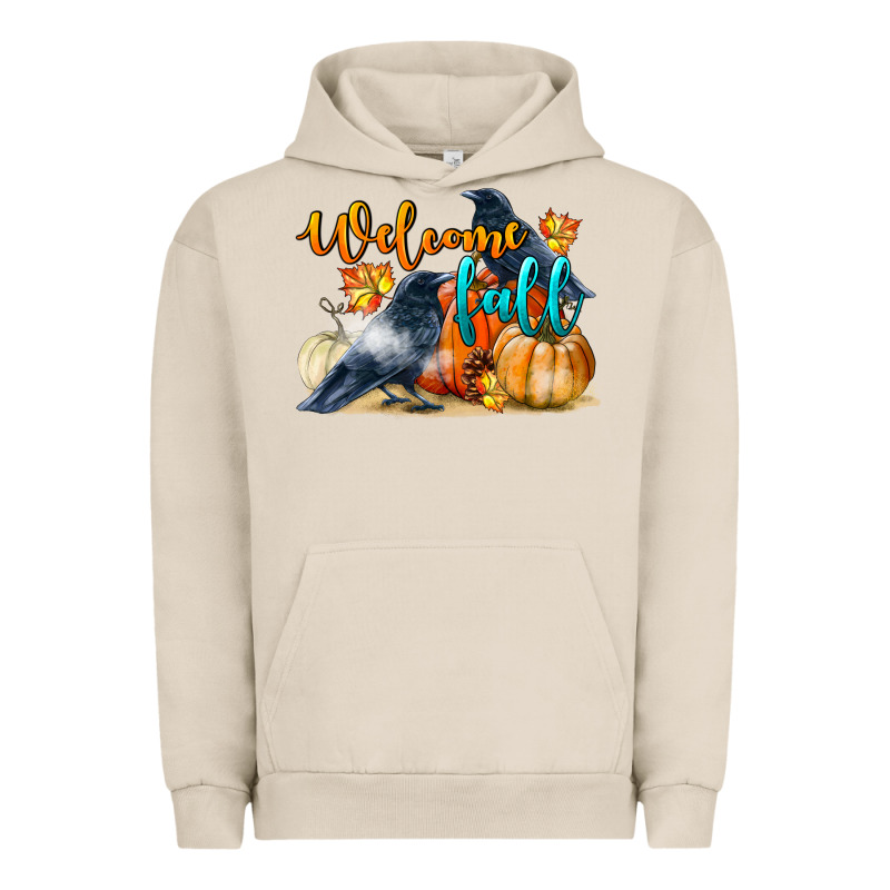 Welcome Fall With Crow Urban Hoodie by LillyAllenDesigns | Teevron