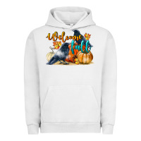 Pigment Lunar Rock Welcome Fall With Crow Urban Hoodie - LillyAllenDesigns