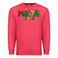 Cardinal mama claus Premium Sweatshirt - NancyCooperArtShop