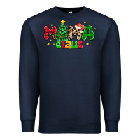 Navy mama claus Premium Sweatshirt - NancyCooperArtShop