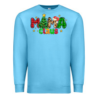 Ocean Blue mama claus Premium Sweatshirt - NancyCooperArtShop