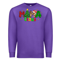 Purple mama claus Premium Sweatshirt - NancyCooperArtShop