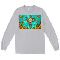Moon Dust bull skull cross skinny metal can holder Long Sleeve Tee - HRA Design Shop