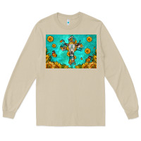 Mushroom bull skull cross skinny metal can holder Long Sleeve Tee - HRA Design Shop