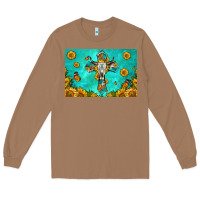 Toasted Coconut bull skull cross skinny metal can holder Long Sleeve Tee - HRA Design Shop