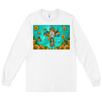 White bull skull cross skinny metal can holder Long Sleeve Tee - HRA Design Shop