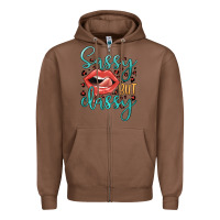 Chestnut sassy but classy Zipper Hoodie - JahusDesignShop