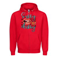 Red sassy but classy Zipper Hoodie - JahusDesignShop
