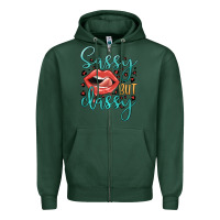 Sports Green sassy but classy Zipper Hoodie - JahusDesignShop