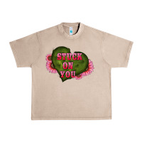 French Oak valentine's day stuck on you heart sunflowers Urban Heavy Tee - RanaPortraitStore