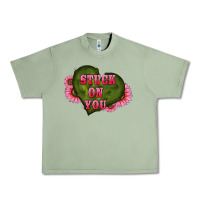 Oil Green valentine's day stuck on you heart sunflowers Urban Heavy Tee - RanaPortraitStore