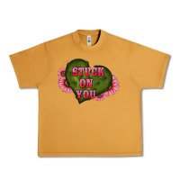 Peanut Butter valentine's day stuck on you heart sunflowers Urban Heavy Tee - RanaPortraitStore