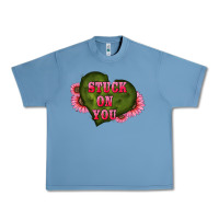 Pebble Blue valentine's day stuck on you heart sunflowers Urban Heavy Tee - RanaPortraitStore