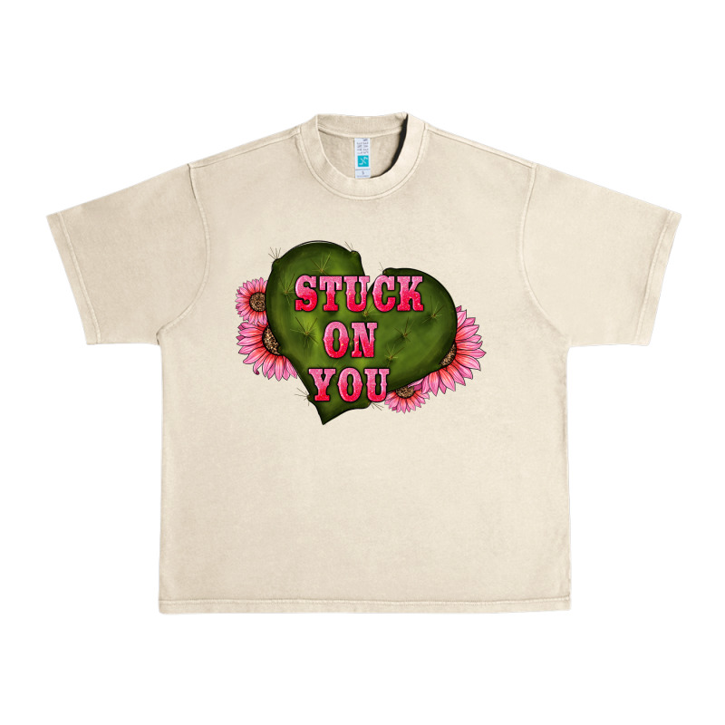 Valentine's Day Stuck On You Heart Sunflowers Urban Heavy Tee by RanaPortraitStore | Teevron
