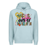 Blue Mist my first day of kindergarten Premium Hoodie - NancyCooperArtShop