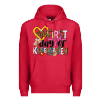 Cardinal my first day of kindergarten Premium Hoodie - NancyCooperArtShop