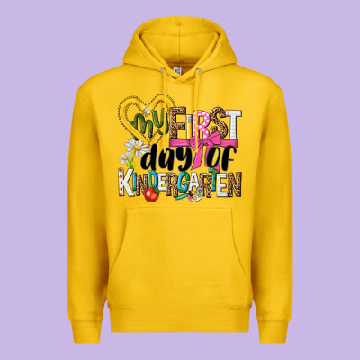 My First Day Of Kindergarten Premium Hoodie Designed By Nancycooperartshop