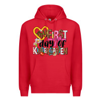 Red my first day of kindergarten Premium Hoodie - NancyCooperArtShop