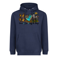 Navy Peace Love Suffolk Sheep Heavyweight Hoodie - LillyAllenDesigns