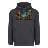 Smoke Peace Love Suffolk Sheep Heavyweight Hoodie - LillyAllenDesigns