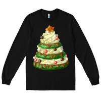 Black white christmas cookie cake Long Sleeve Tee - FaDigitalArtStudio