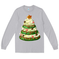 Moon Dust white christmas cookie cake Long Sleeve Tee - FaDigitalArtStudio