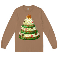 Toasted Coconut white christmas cookie cake Long Sleeve Tee - FaDigitalArtStudio
