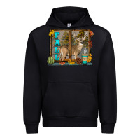 Black White Tailed Buck Fall Urban Hoodie - LillyAllenDesigns