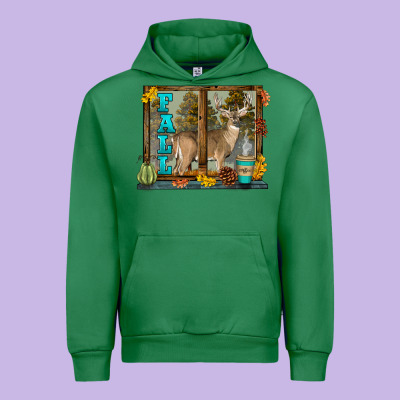 White Tailed Buck Fall Urban Hoodie Designed By Lillyallendesigns
