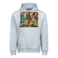 Heather Grey White Tailed Buck Fall Urban Hoodie - LillyAllenDesigns
