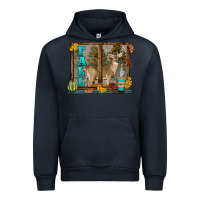 Navy White Tailed Buck Fall Urban Hoodie - LillyAllenDesigns