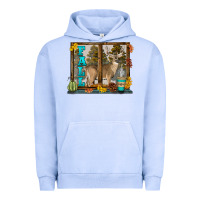 Pigment Grape Ice White Tailed Buck Fall Urban Hoodie - LillyAllenDesigns