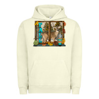 Pigment Pistachio White Tailed Buck Fall Urban Hoodie - LillyAllenDesigns