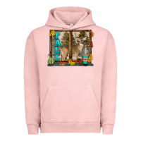 Pigment Salmon White Tailed Buck Fall Urban Hoodie - LillyAllenDesigns