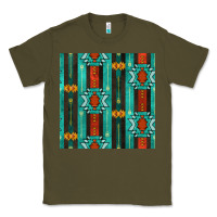 Army Green native american aztec seamless pattern 5 Classic Tee - BundleAndBundleShop